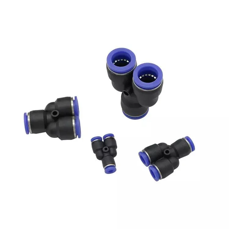 4 6 8 10 12 14 16mm Pneumatic Tube Y Quick Coupling Connectors Low Pressure Air Mist Nozzle Pneumatic Pipe Fitting