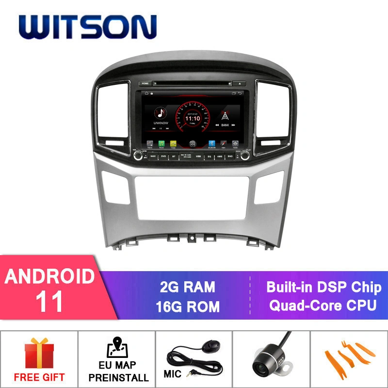 Witson Quad-Core Android 11 coche reproductor de DVD para Hyundai H1 2016 construido en función de DAB+