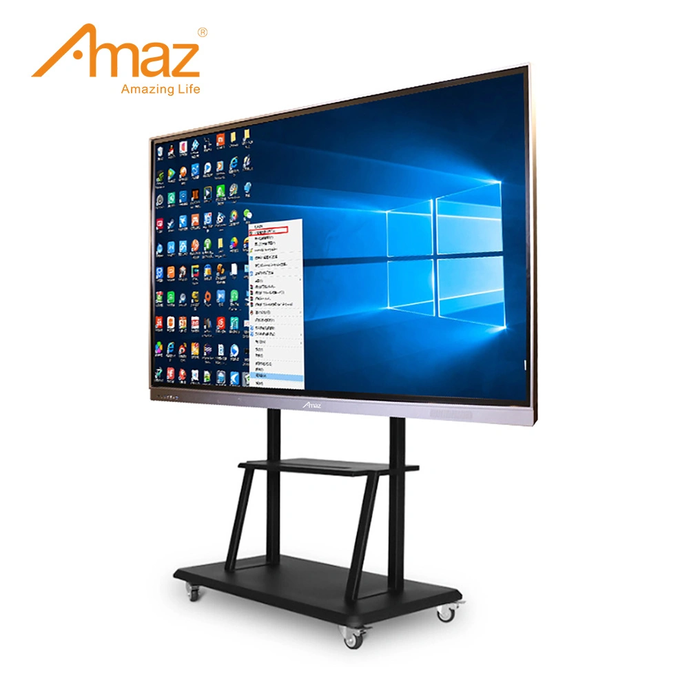 Well 98 Inch Digital Whiteboard TV for Classroom Teaching Vertical Touch Screen LCD Interactive Board Whiteboard