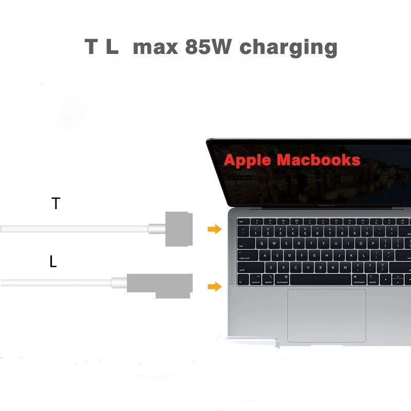 DC Cord with Magsafe2 T Head for Apple MacBook Charger