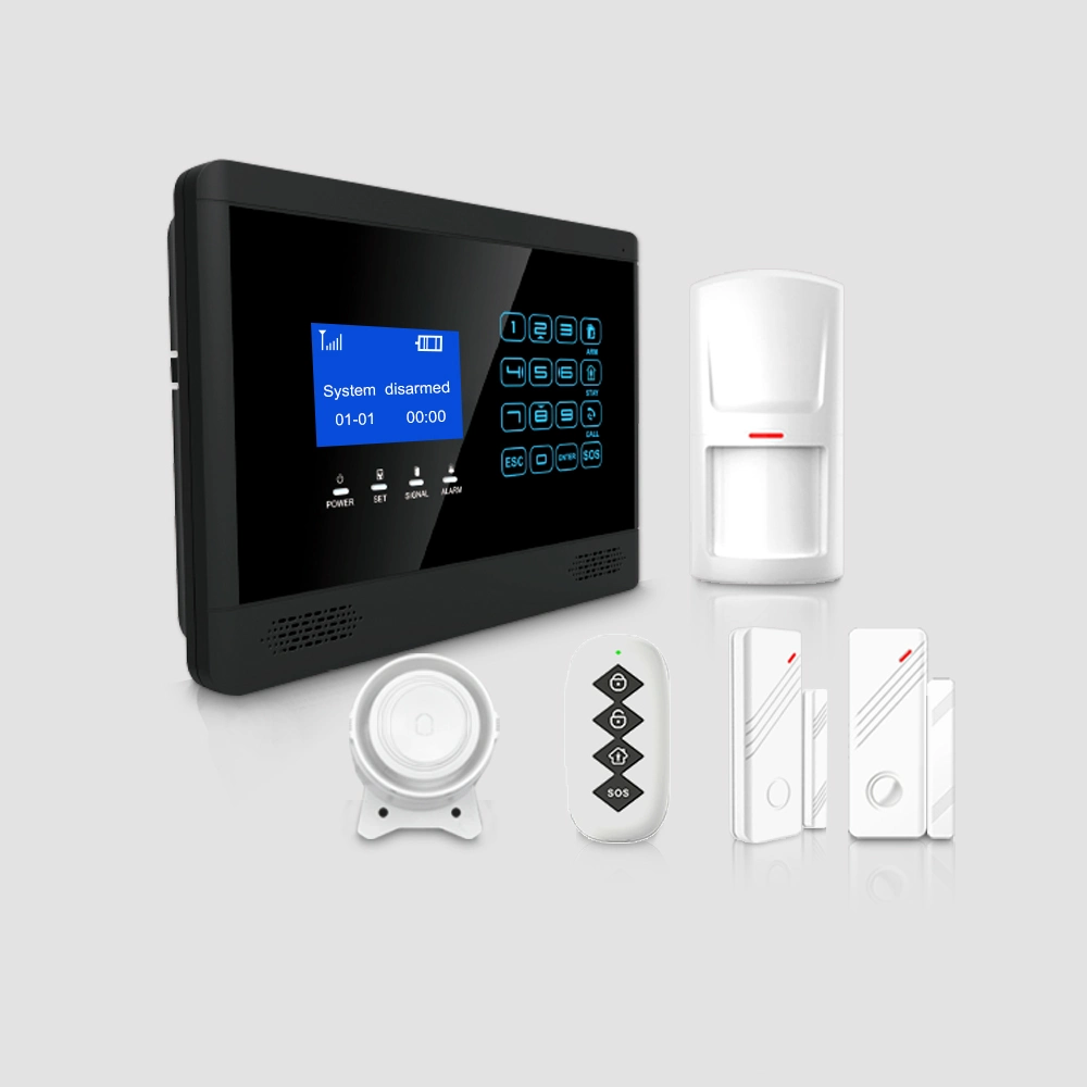 OEM ODM GSM 4G WiFi Security Alarm System with Smoke Fire Gas Door Motion Alarm for Smart Home Safe