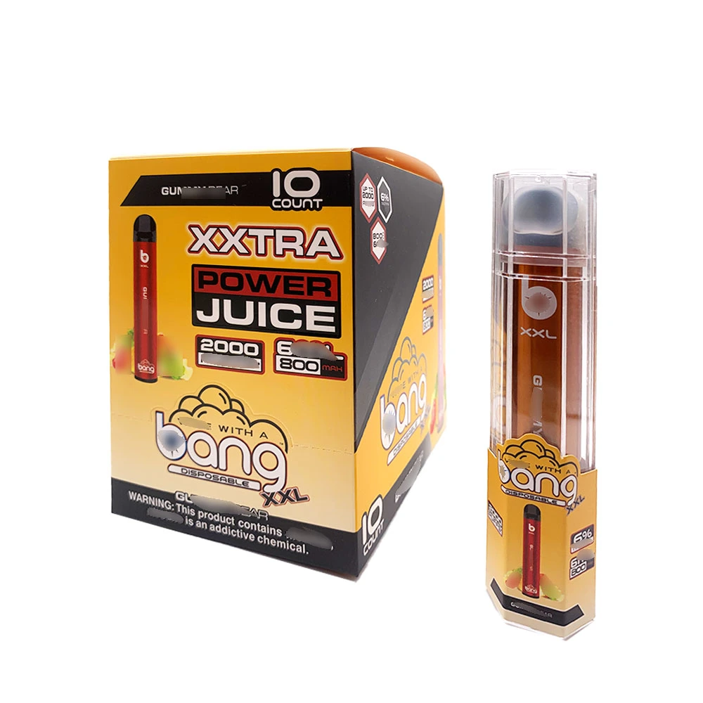 Cigarrillo electrónico Bang XXL VAPE Pen 2000 Puffs 3,5 ml Batería de 650 mAh