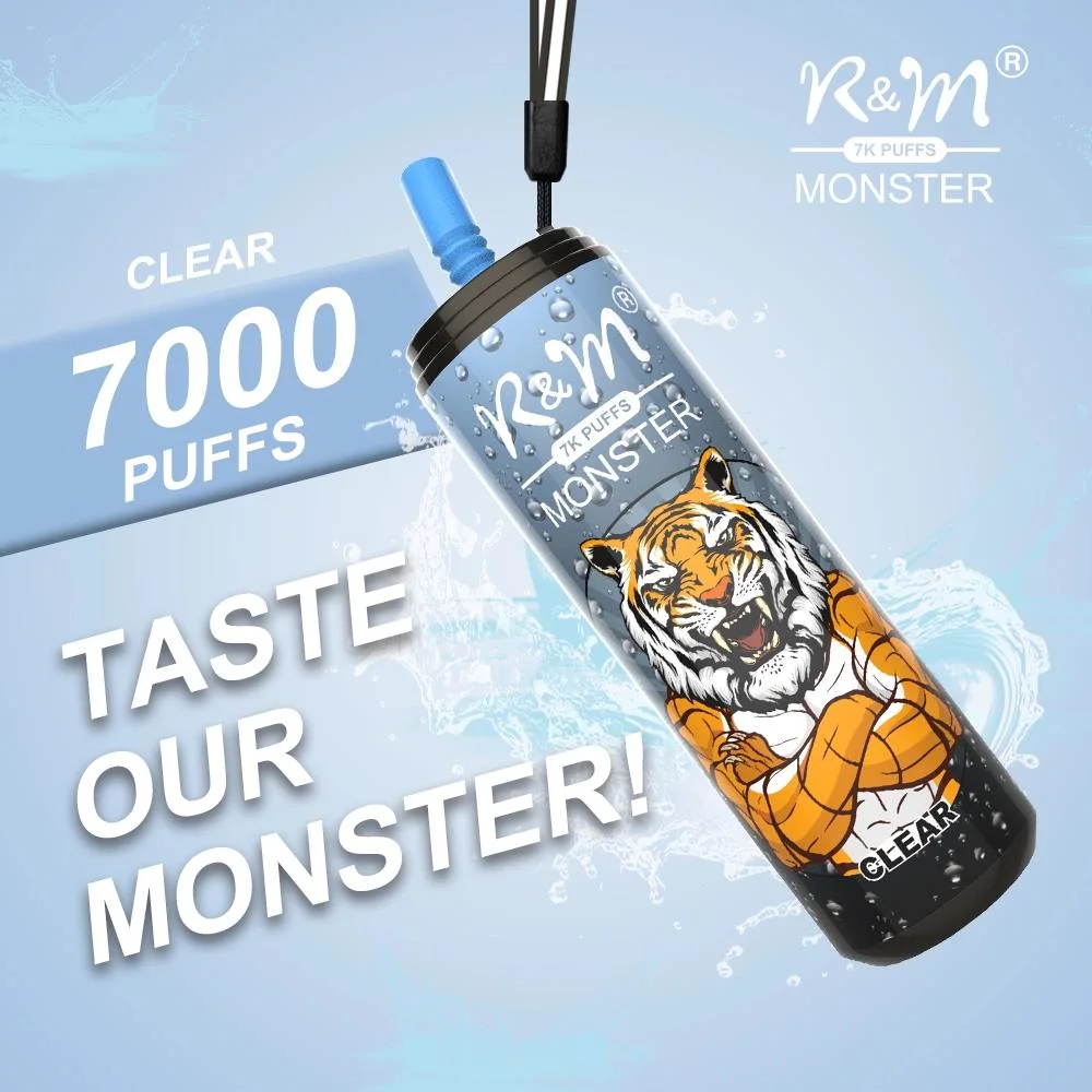 Electronics Authentic R&M Monster 7000 Puffs Disposable E Cigarettes Pod Device Powerful Battery 15 Ml Prefilled Cartridge Mesh Coil Vs Randm Tornado 7000 Puffs