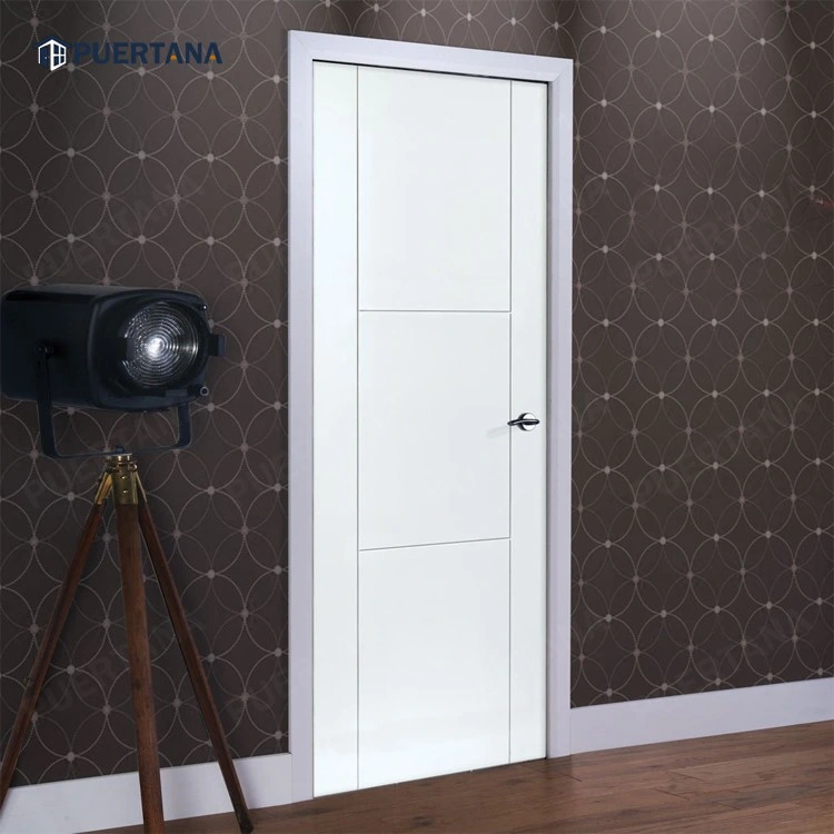 Foshan Factory Price Black Color Wood Plastic Composite Bathroom Interior WPC Door