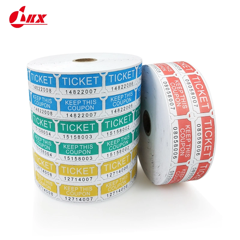 Wholesale/Supplier Price Game Raffle Ticket Rolls for Arcde Game