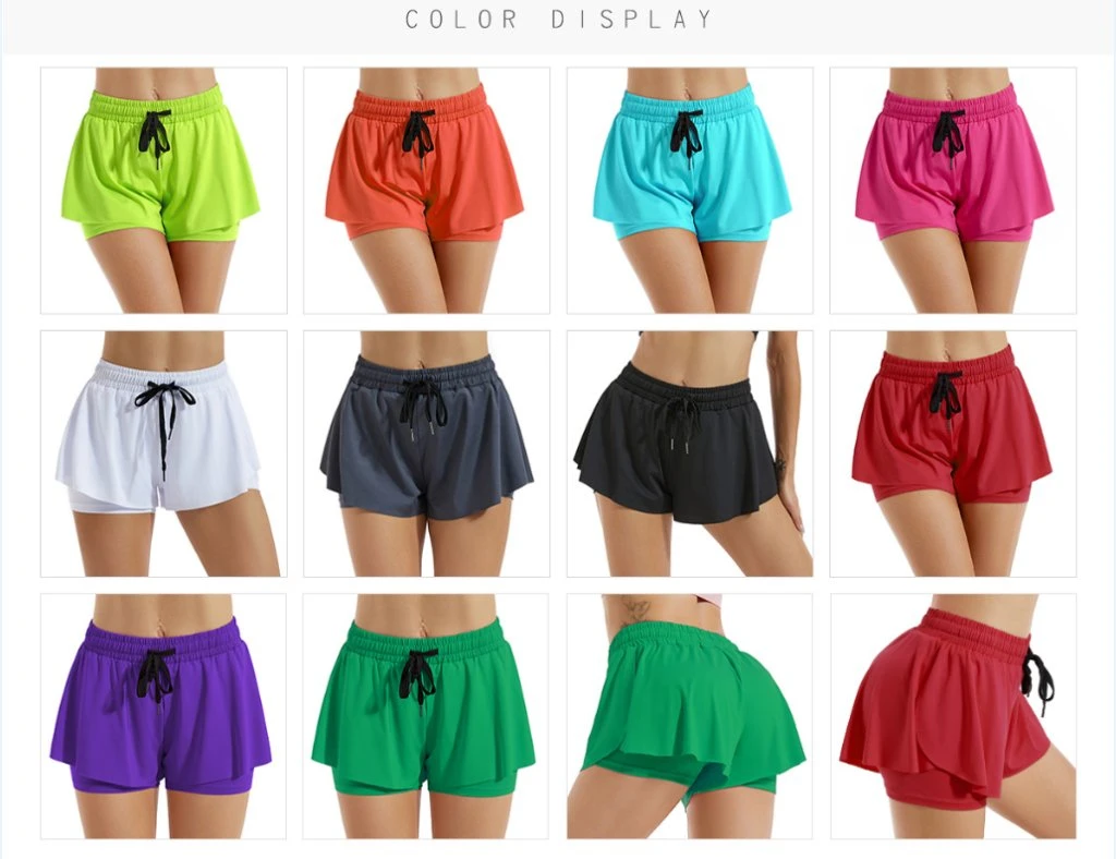 2023 New Yoga Sports Shorts Women's Anti-Flight Fitness Sports Shorts