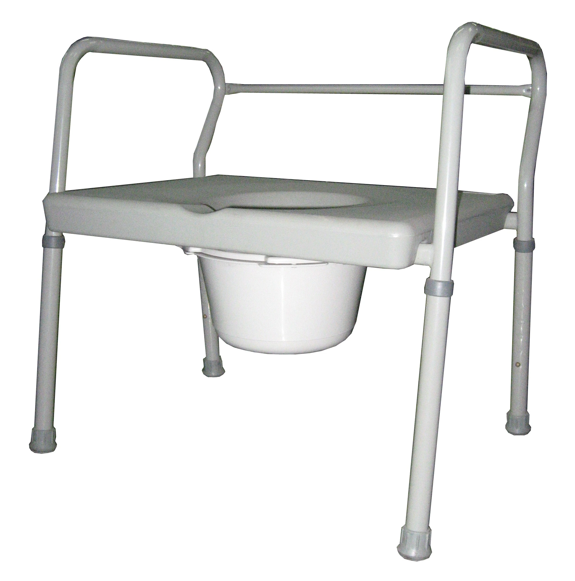 Anti-Skid Metal Folding Older Disable People Products Plastic Metal Commode Chair