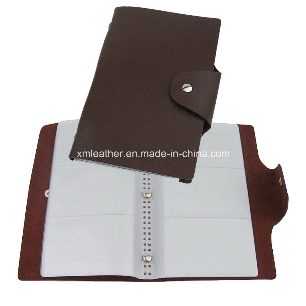 Multi PU Leather Name Card File Holder