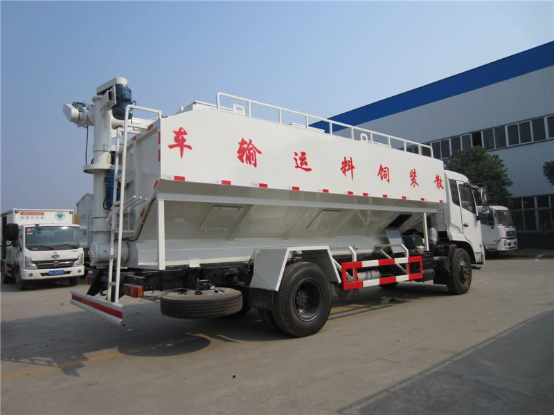 15cbm Bulk Chicken Pig Poultry Feed Grain Transport Truck for Farm