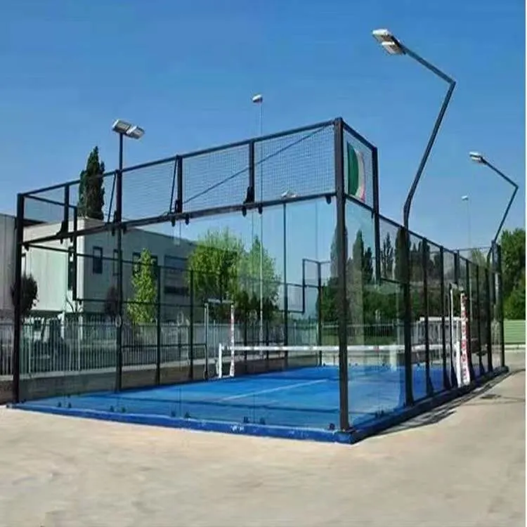 Terrain de tennis professionnel Sport à vendre, logo personnalisé terrain de tennis synthétique Padel