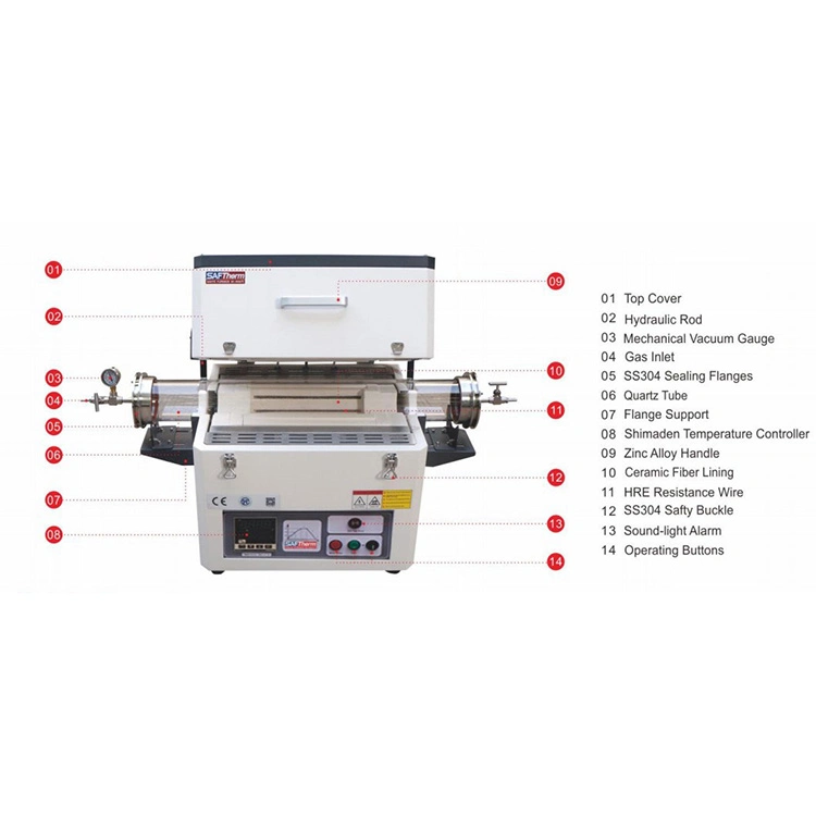 Laboratory Electric Atmosphere Tube Furnace, Heat Treatment Oven