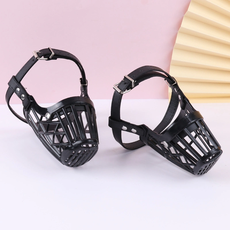 Strong Plastic Dogs Muzzle Basket Design Anti-Biting Pet Accessories