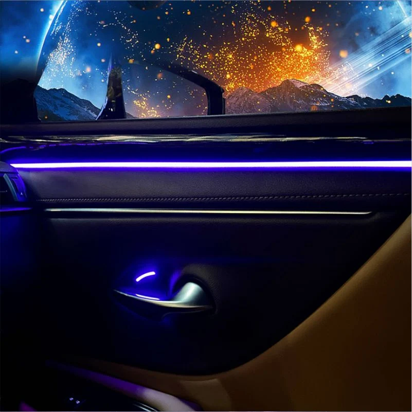Adhesive Tape 12V Auto Interior Decorative Car Door Handles LED Ambient Light