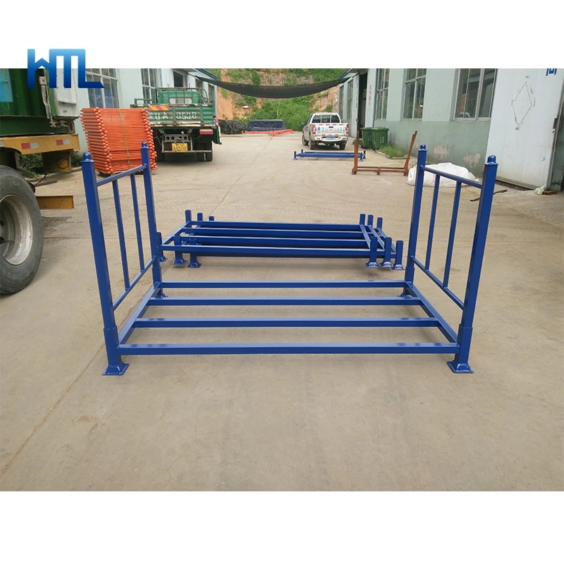 Heavy Duty Warehouse Portable Stacking Truck Tire Steel Pallet Storage