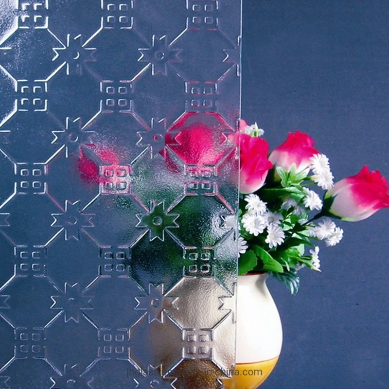 3mm-10mm Neutral Stil klare Muster Glas Kunst Glas Dekoratives Glas Für die Dekoration des Hotels