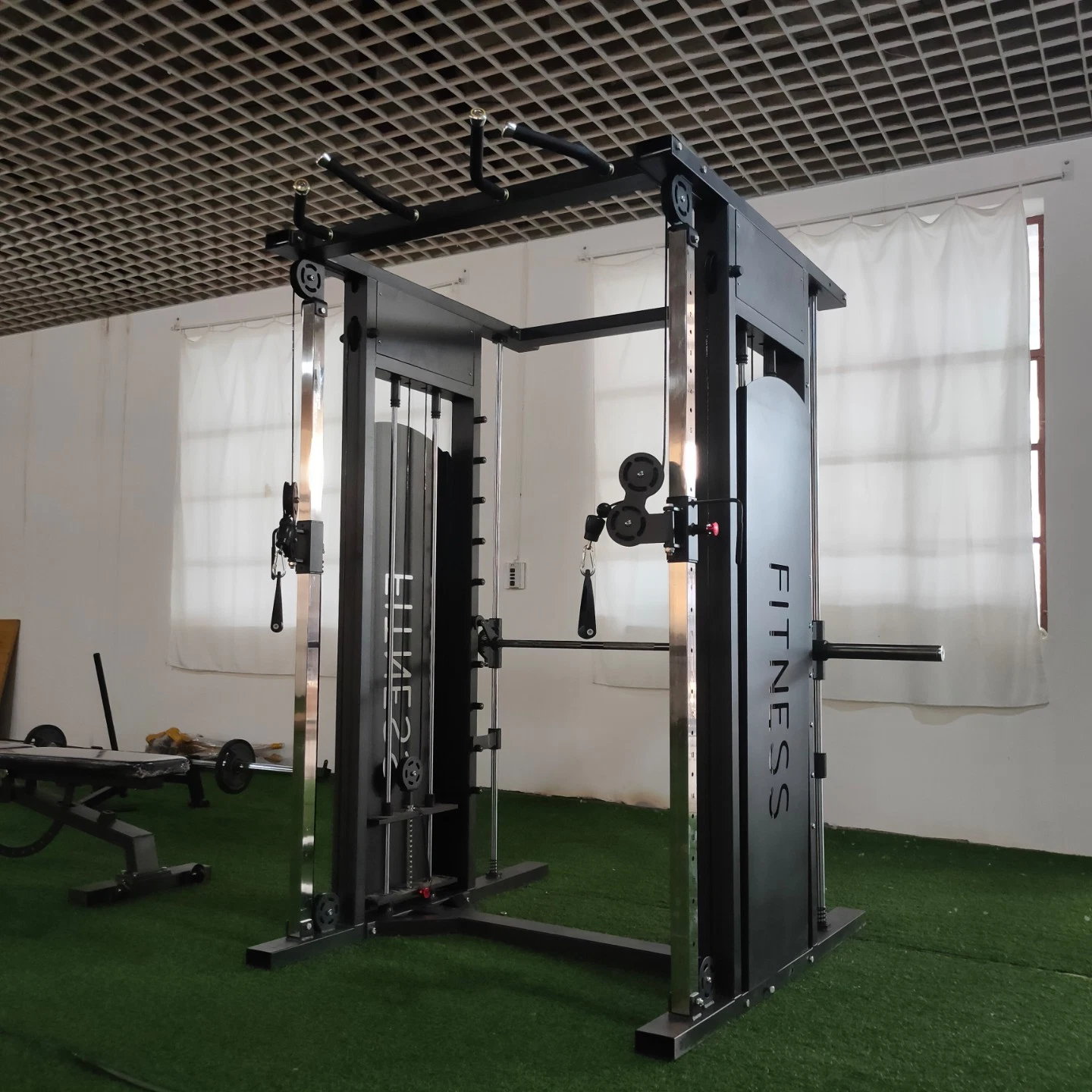 Gimnasio mayorista Smith comercial Marco Multi - la mitad de la Alimentación Funcional sentadilla Rack