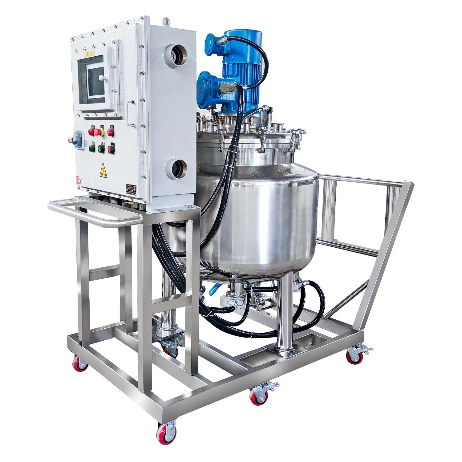 Korean Chemical Small Steam Heating Cosmetics High Speed Dispersion Mixing Tank