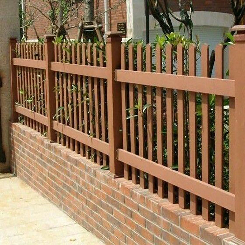 Garden Fencing Railing Gate Factory Supply Column Post WPC Material