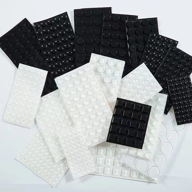 Non-Slip Self-Adhesive Factory Customized Black Sticky Silicone Rubber Bumper Foot