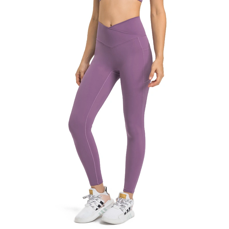 Mayorista/Proveedor Activewear Xsunwing personalizado de nylon spandex con cintura alta Legging de desgaste de un gimnasio deportivo la ejecución de pantalones de yoga polainas ropa de mujer