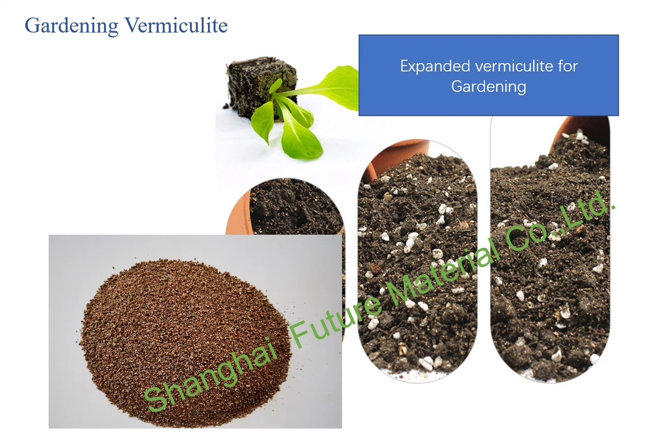 La vermiculita para jardinería y paisaje de 2-4 mm