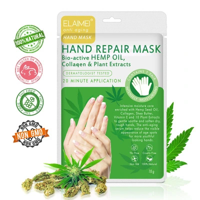 Hemp Seed Hand Mask Hydrates and Moisturizes Hand Care