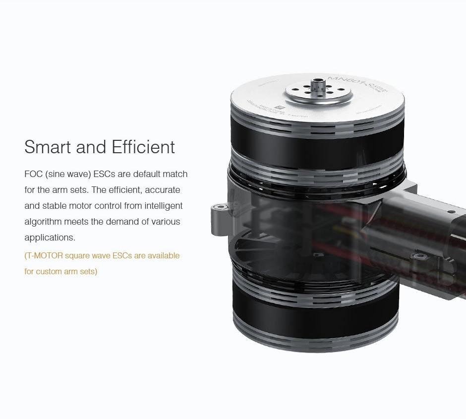 T-Motor X-601 Fácil instalación soportes de motor coaxial incluyendo Motor, el CES, la hélice para Vtol Uav, cartografía, el Drone &amp;OEM