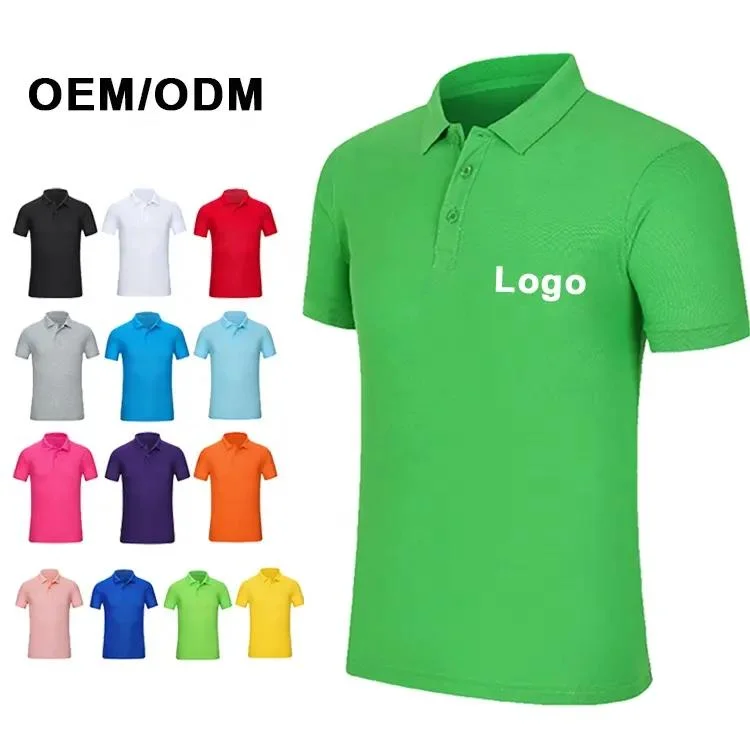 Custom Your Own Brand Short Sleeve Polo Shirt Blank Polyester Dry Fit Golf T Shirts Plain Breathable Polo T Shirt Plus Size Men&prime; S Polo