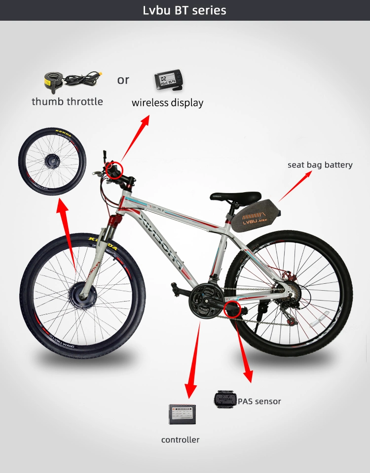 Kit Ebike 16-29 pulgadas 700cc venden ayudar rueda completa Ciclo eléctrico el Kit de conversión con cargador de batería