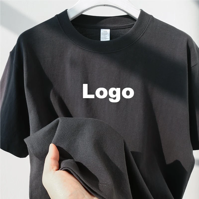 Hot Sale Summer Short Sleeve Tee Shirt for Male Customized Chest Logo Embroidery Patch Mens T Shirts