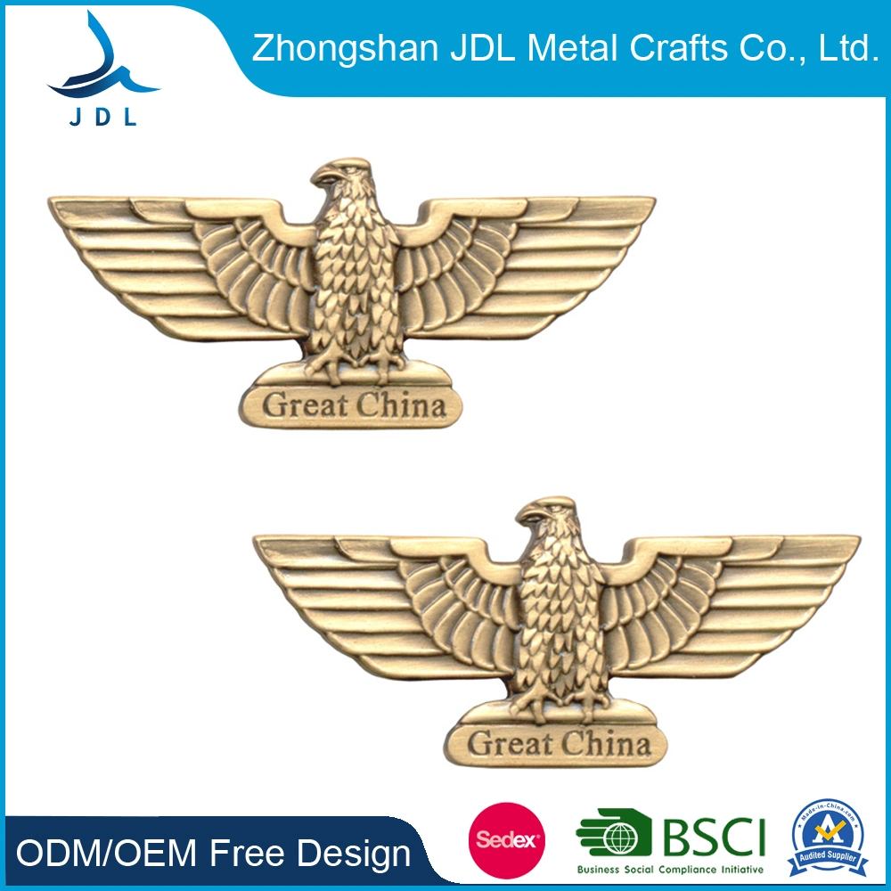Free Sample Custom Cheap Metal Printed Badges Epoxy Hard Enamel Pin Souvenir Emblem Car Badge Lapel Pins (302)