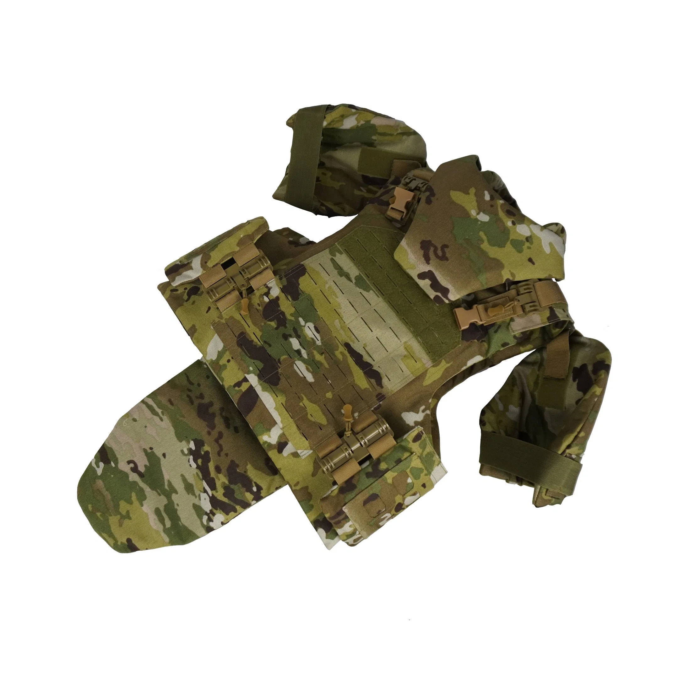 Quick Release Millitary Camouflage Russian 3A. 44 Full Protection Body Armor PE/Aramid Ballistic Jacket