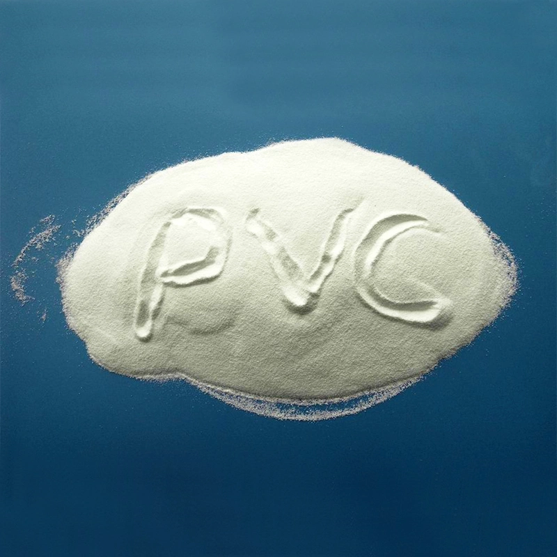 Matéria-prima plástica Branco pó resina PVC virgem SG5 para Tubo PVC
