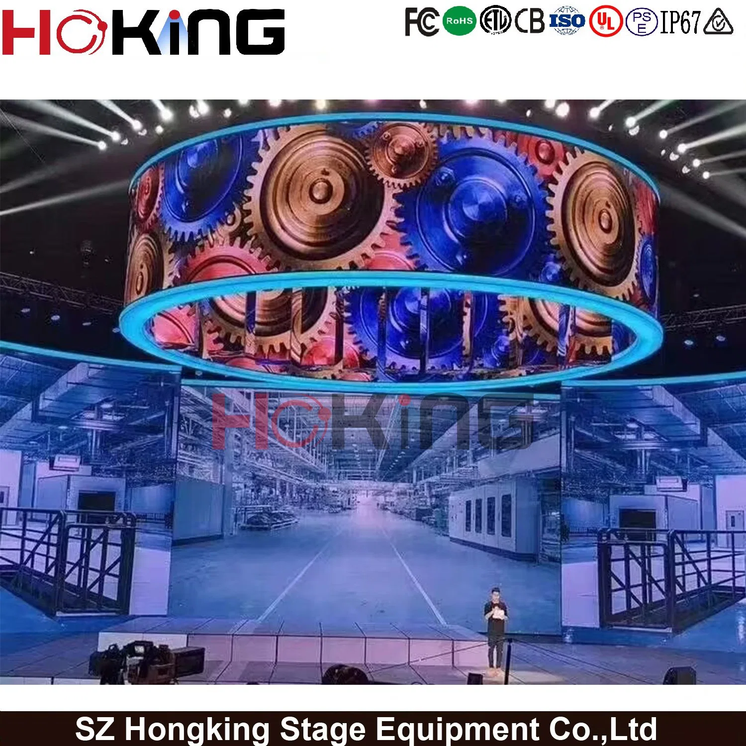 Indoor Full Color Rental LED Display P5 for Anyone Theme Park