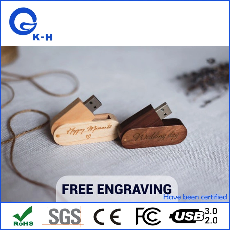 Eco Friendly Wooden USB Low Price Flash Memory Pen Drive 16GB 32GB