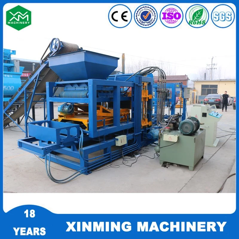 Qt4-15 Full Set Automatic Paving Stone / Hollow Block /Brick Making Machine for Construction