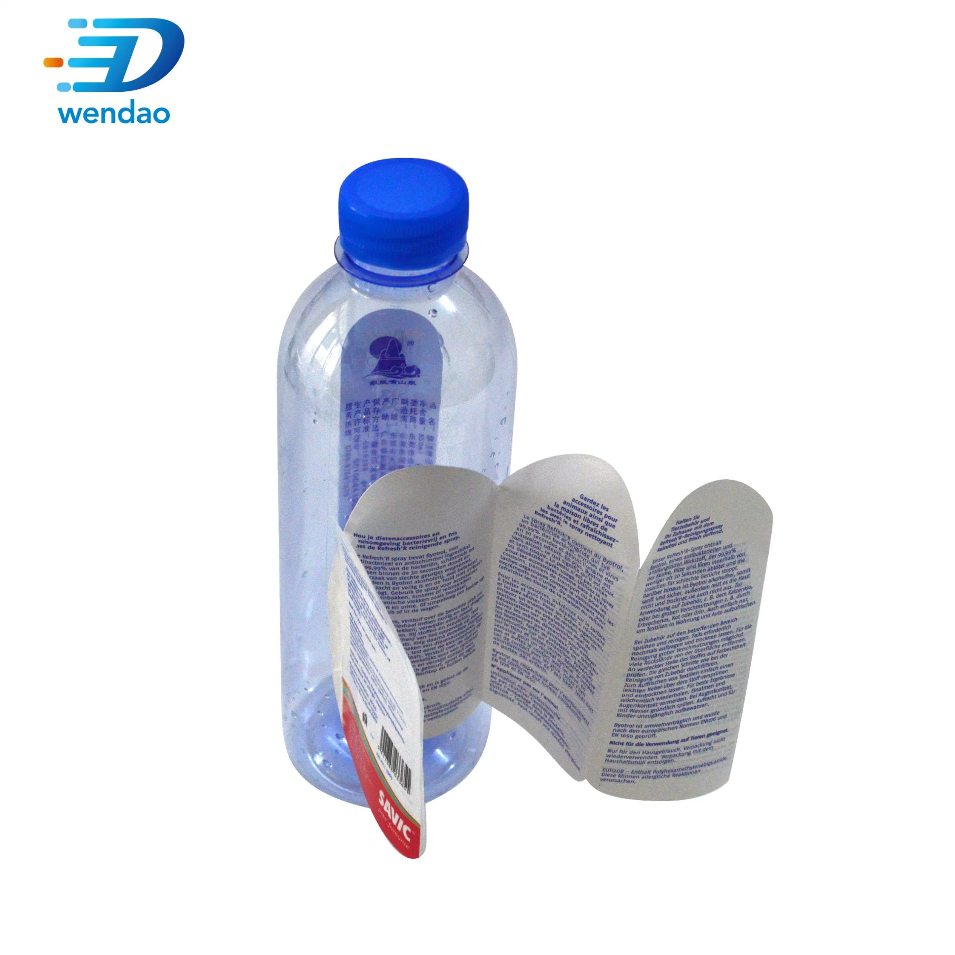 Customized Medical Brochure Label Waterproof Multi-Layer Self-Adhesive Packaging Label