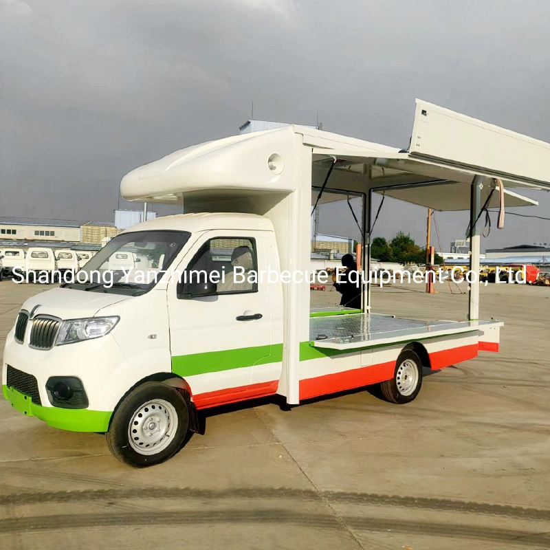 Gasoline Food Truck New Cargo Truck for Transport Fresh Meat and Ice Cream Cooling Van