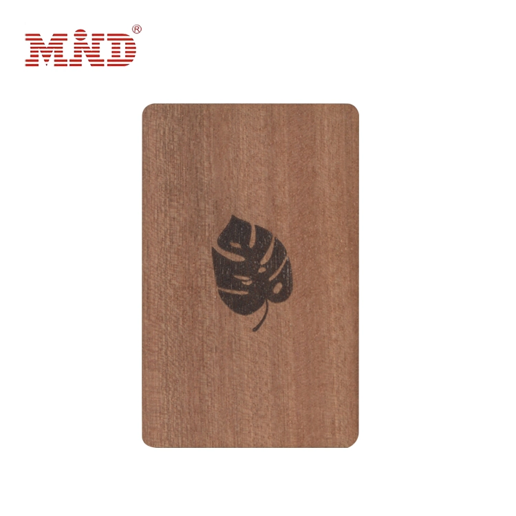 125kHz 13.56MHz Wood RFID Hotel Key Card NFC Wooden Digital Business Card