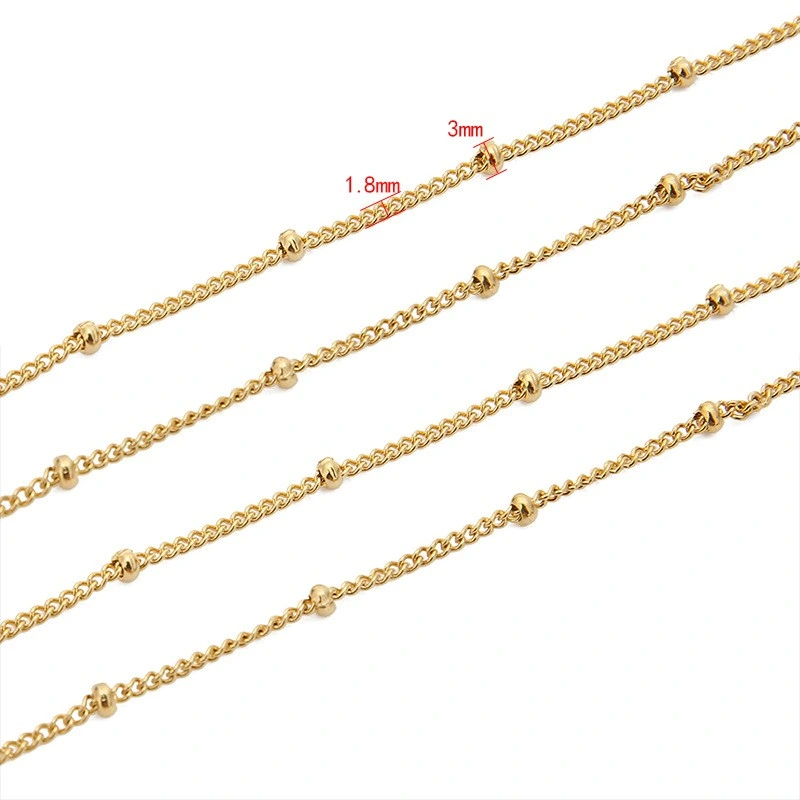 Stainless Steel Preserving Side Clip Bead Chain for DIY Jewelry Accessories