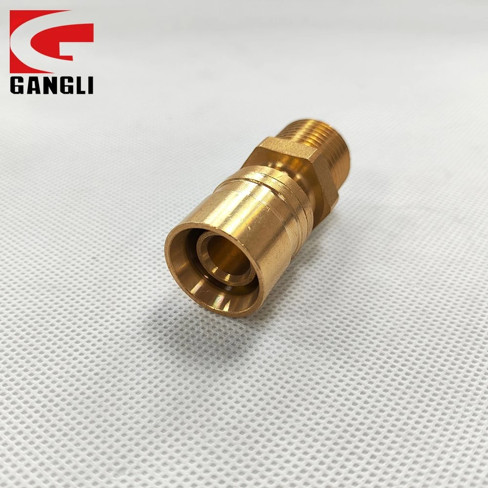 Brass Pex Sliding Fitting Male Straight Coupling