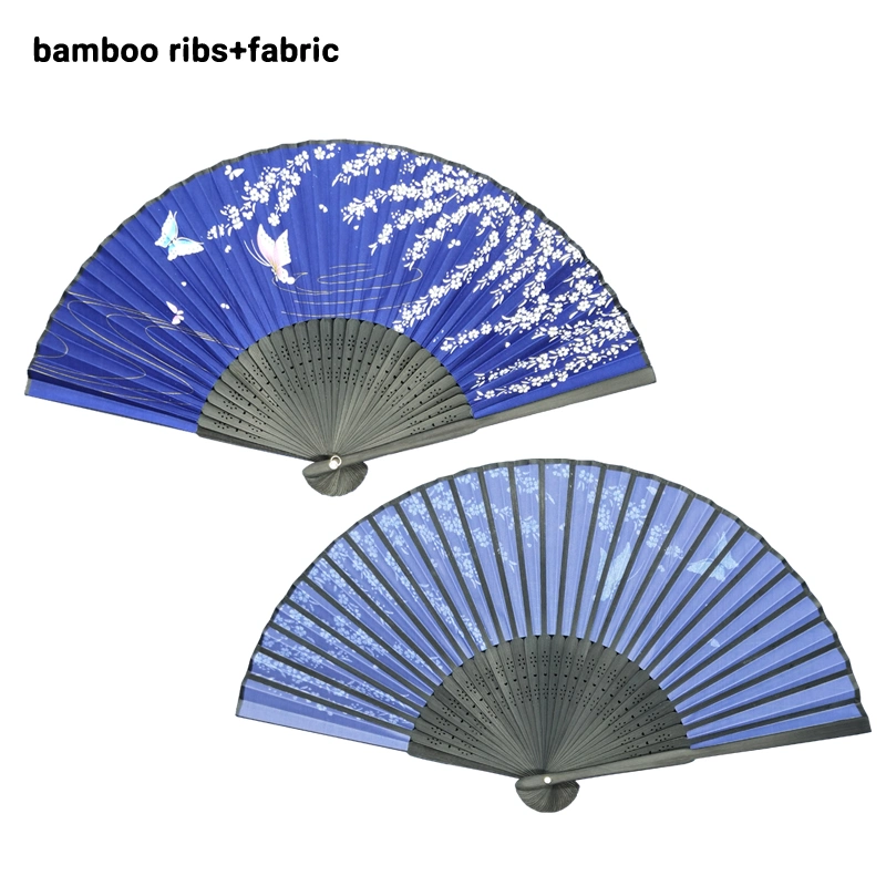 Wholesale/Supplier Chinese Custom Bamboo Printed Fabric Folding Hand Fan for Favors Gift