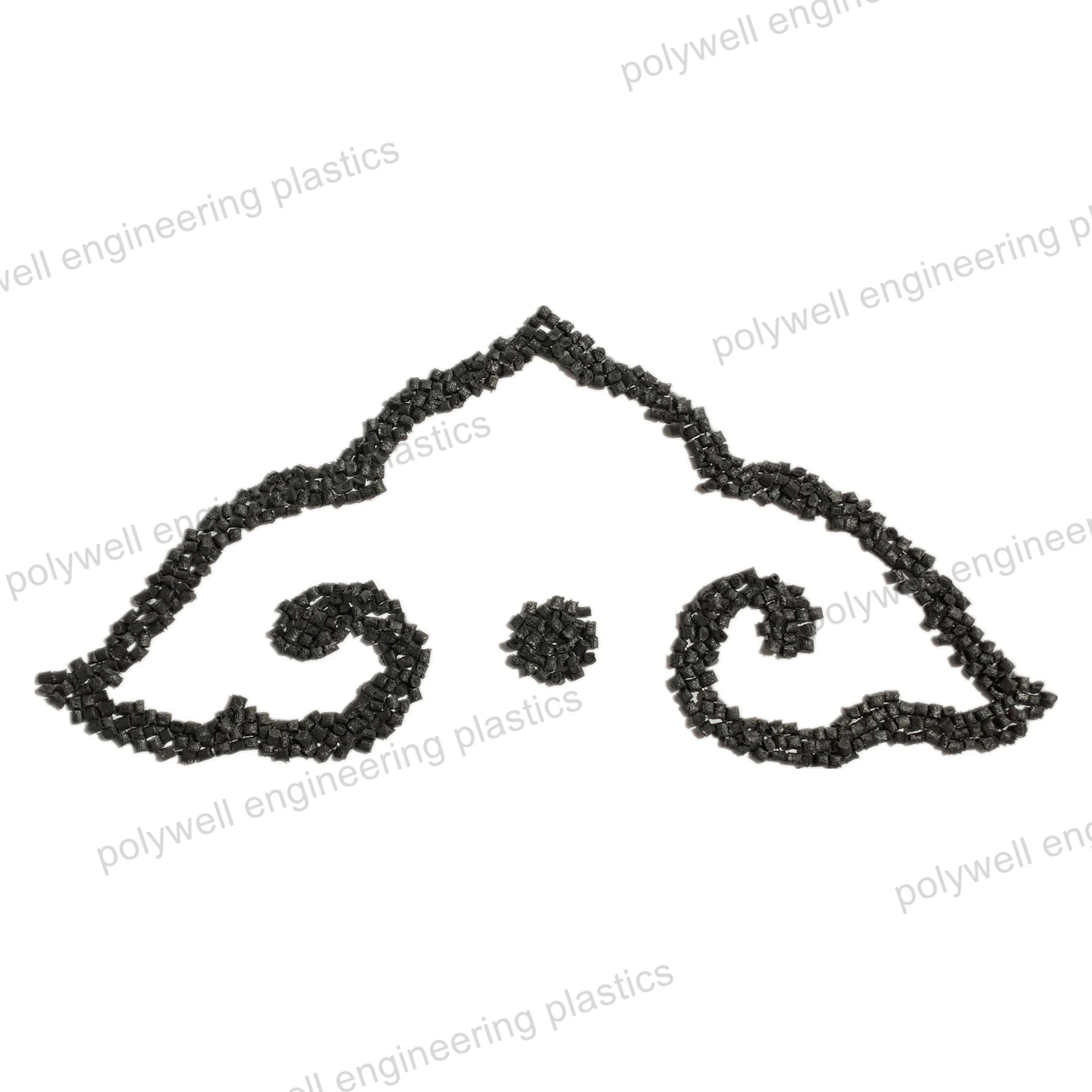 Black Pellets Plastic Material Nylon PA66 GF25 Granules for Broken Bridge Aluminum Profile