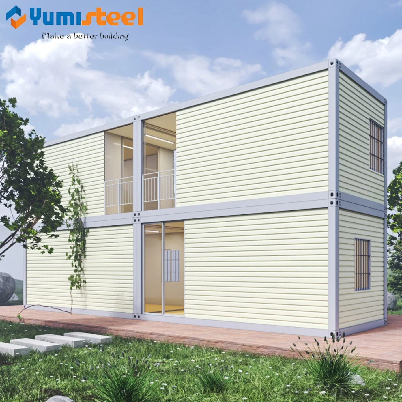 Heat Insulated Rockwool Material Prefab Shipping Container for Housing/Office/Accommadation