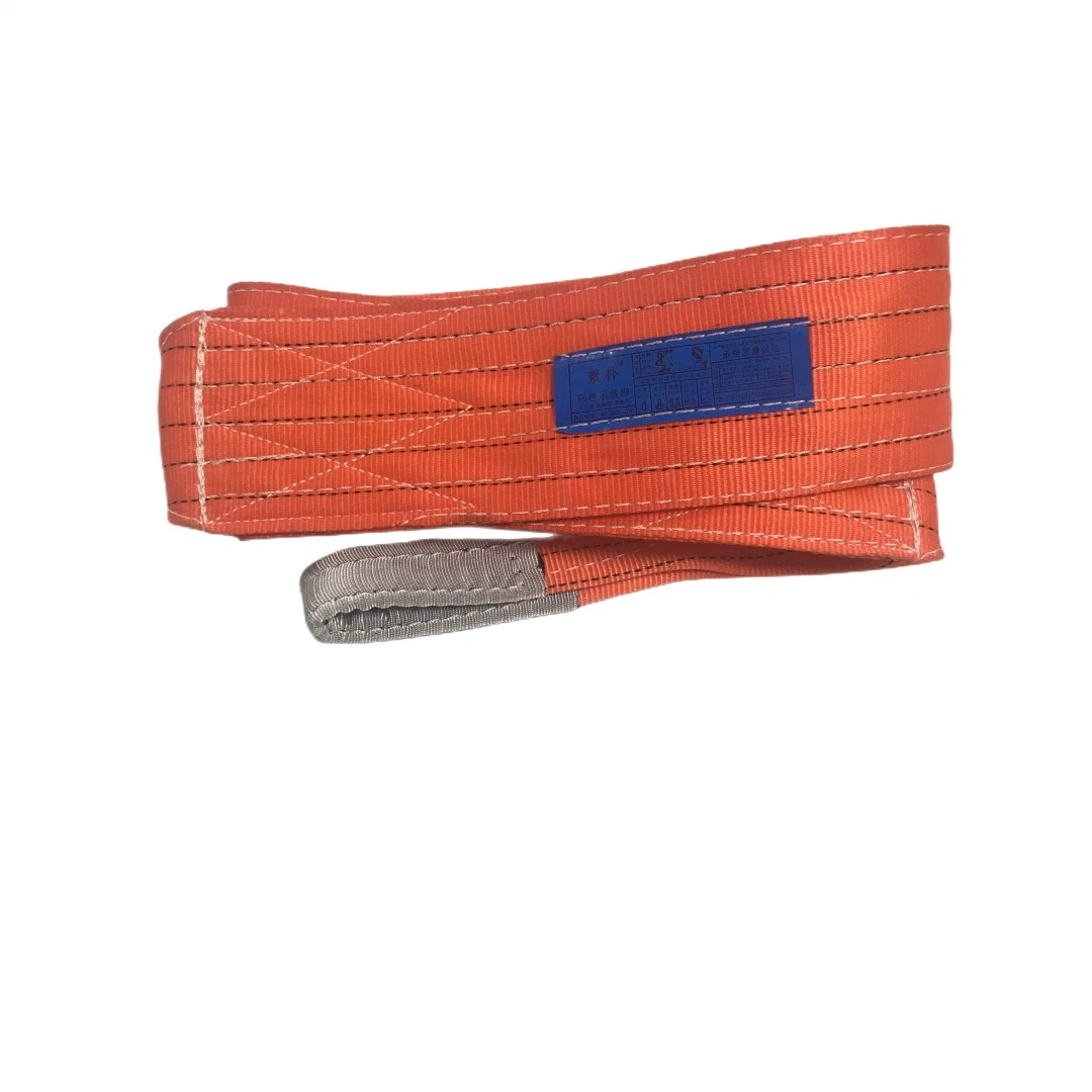 5: 1 2 Ply Flat Red Polieter cincha Construcción Lifting Sling