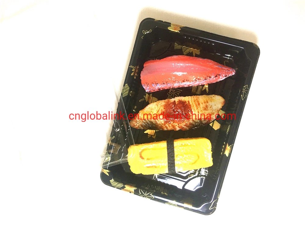 Plastic Packaging Disposable Food Container for Sushi Packing