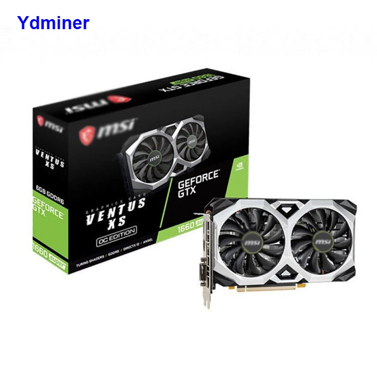 Preço económico Msi 1660 Super Geforce Gtx 1660s 1660indicador 1660 Placa de vídeo jogos de ventilador duplas Placas gráficas de GPU