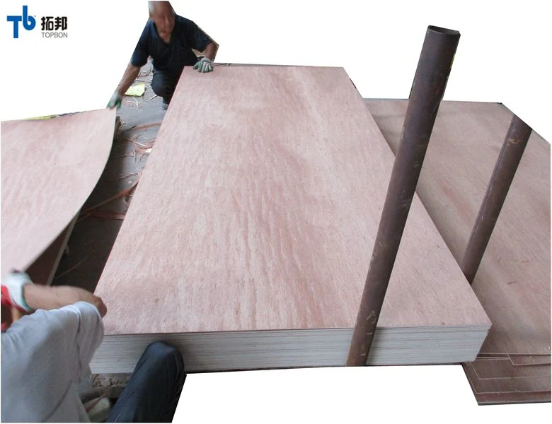 China Linyi Factory 1220 * 2440mm Poplar Kern Commercial Sperrholz