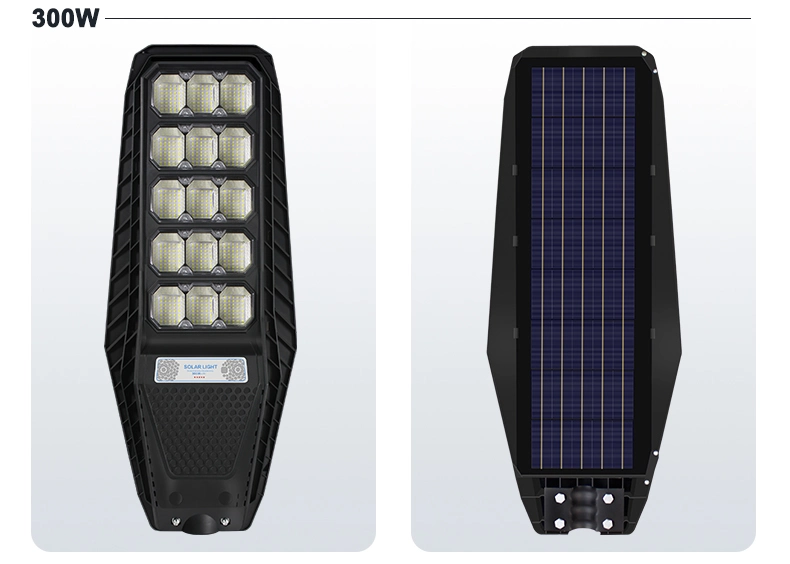 China Supplier 100W 200W Solar Powered Waterproof IP67 Integrated LED Solar Wall Street Lamp