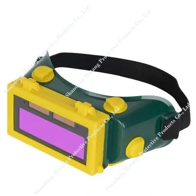 Auto Daring Welding Helmet Eye Automatic Anti-Glare Solar Glare Glaring (تعتيم تلقائي لهيلين اللحام) قناع نظارات واقية لحجب العدسة زجاج أزرق